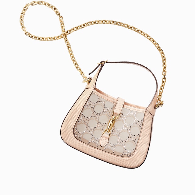 Jackie 1961 mini crystal GG lizard bag