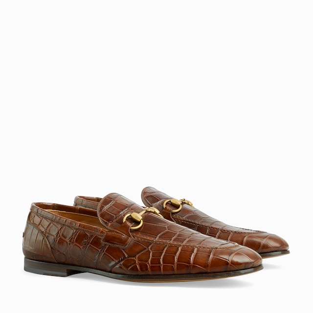 Men's Gucci Jordaan crocodile loafer