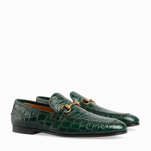 Men's Gucci Jordaan crocodile loafer