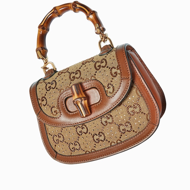 Gucci Bamboo 1947 crystals mini bag