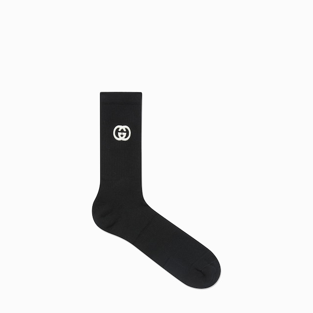Cotton blend socks with Interlocking G