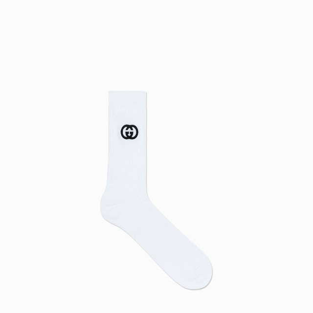 Cotton blend socks with Interlocking G
