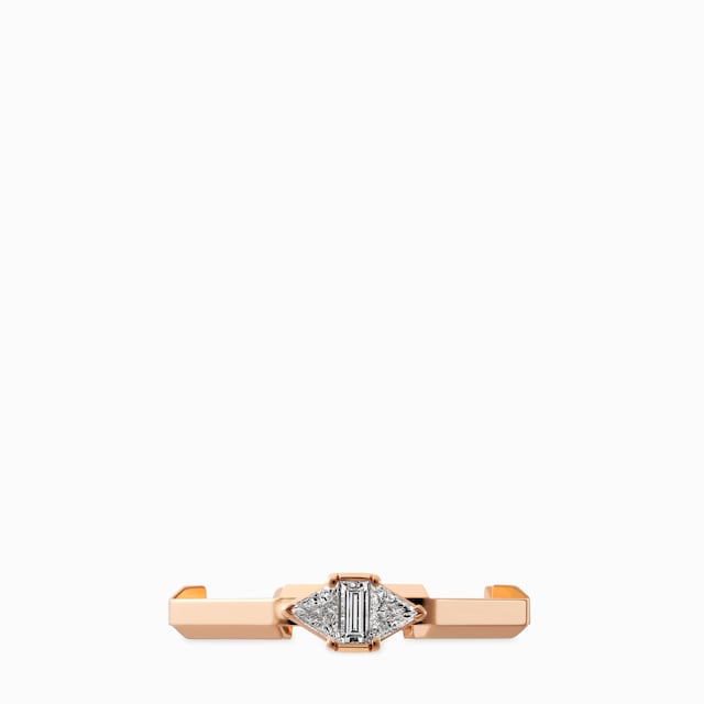 Gucci Link to Love 18k diamond ring in 18k white gold