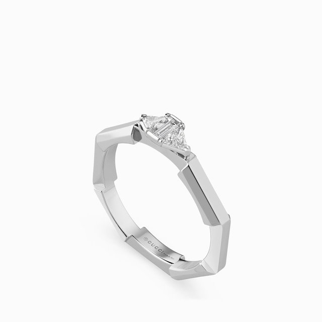 Gucci Link to Love baguette diamond ring
