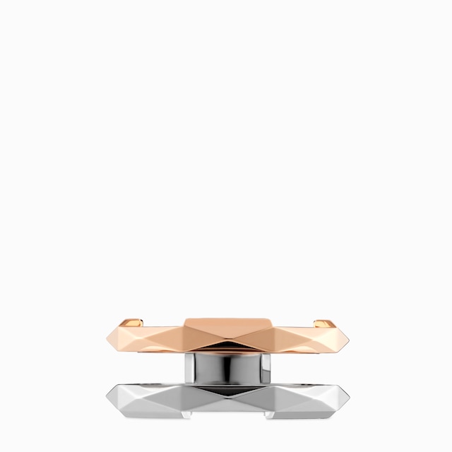 Gucci Link to Love geometric studded double ring