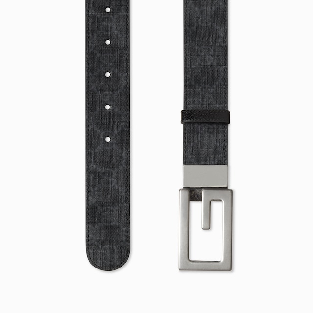 Reversible belt with Square G buckle