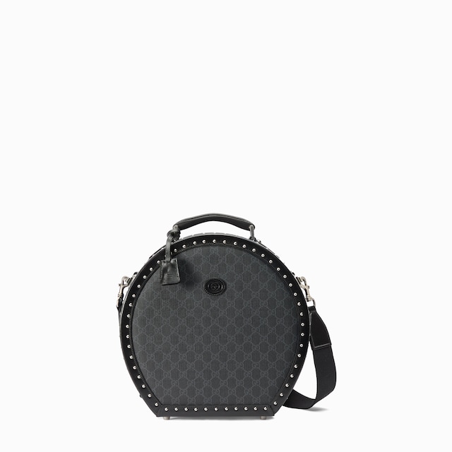 ウェブ ストライプ付き Gucci Savoy スモール ハットケース