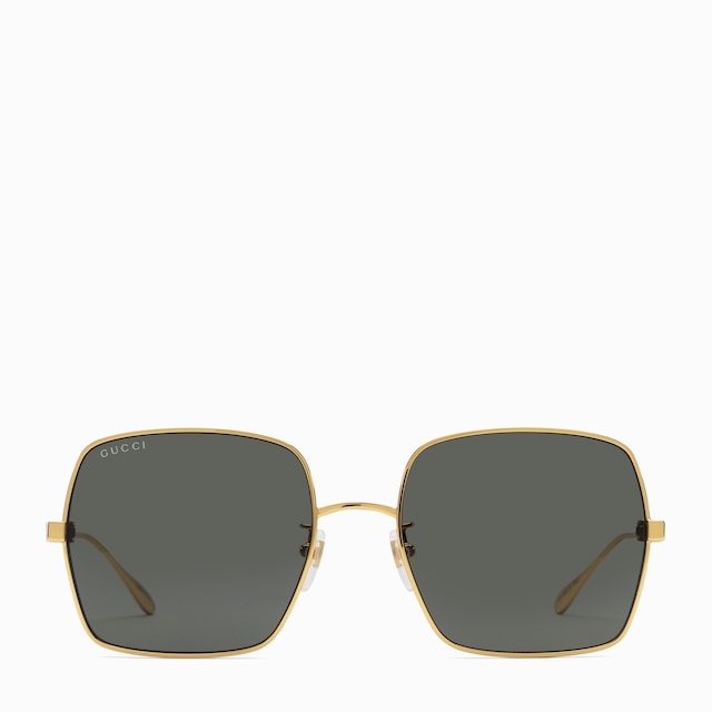 GUCCI/グッチ/スクエアフレームゴールドトーンサングラス グッチ キャットアイフレーム サングラス おすすめ | GUCCI公式