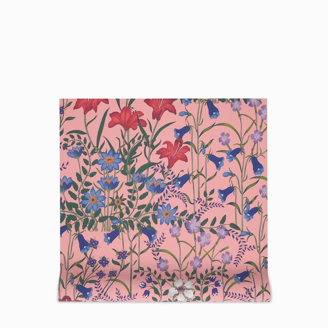 Flora print wallpaper
