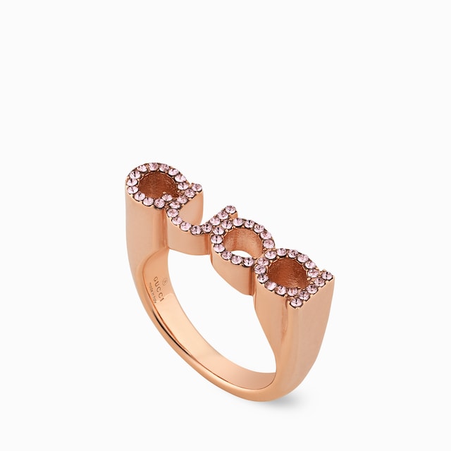  'GUCCI' letter ring
