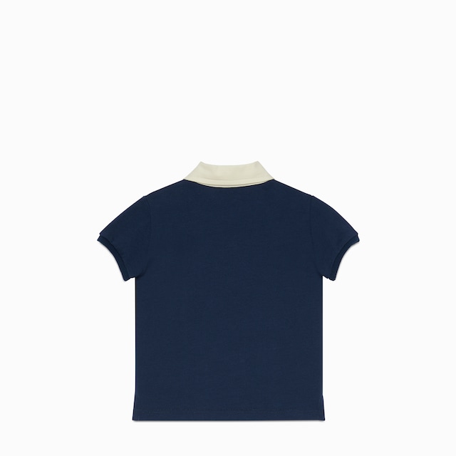 Baby Web cotton polo T-shirt