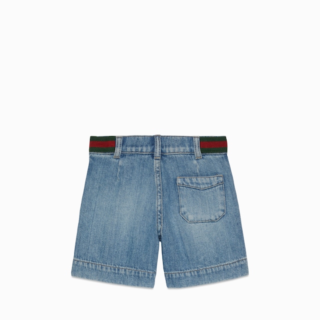 Children's denim bermuda