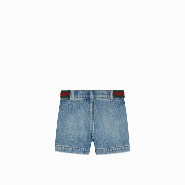 Bermuda de denim para bebé