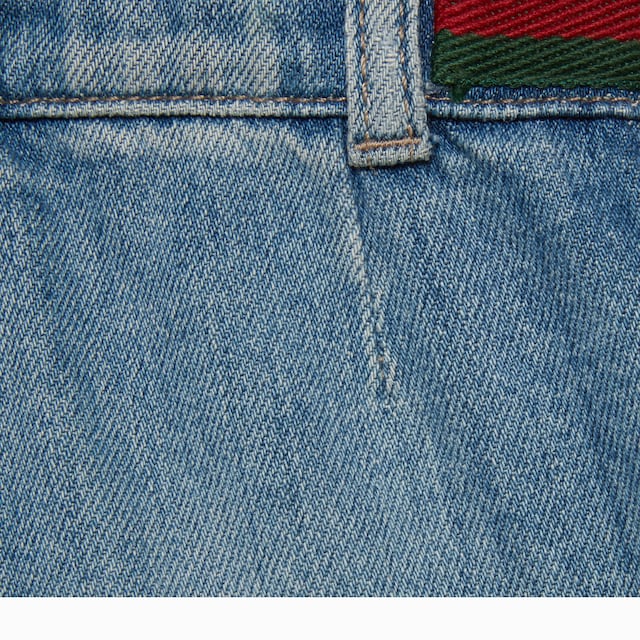 Bermuda de denim para bebé