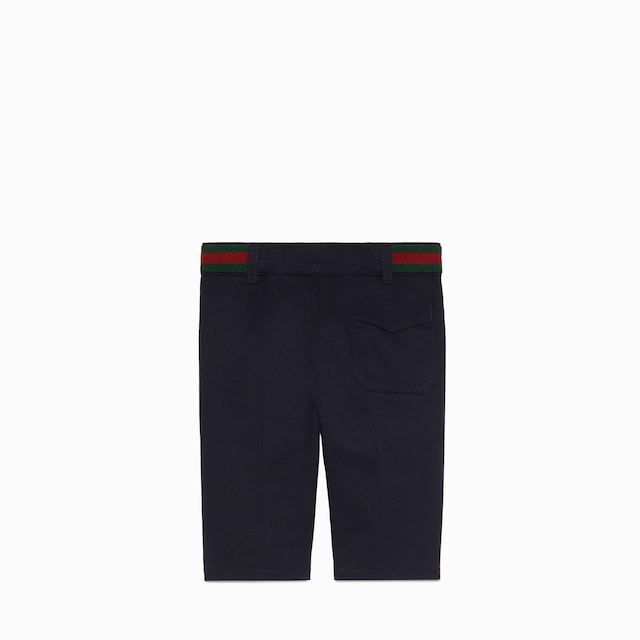 Baby stretch cotton pants with Web