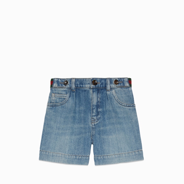 Children's denim bermuda