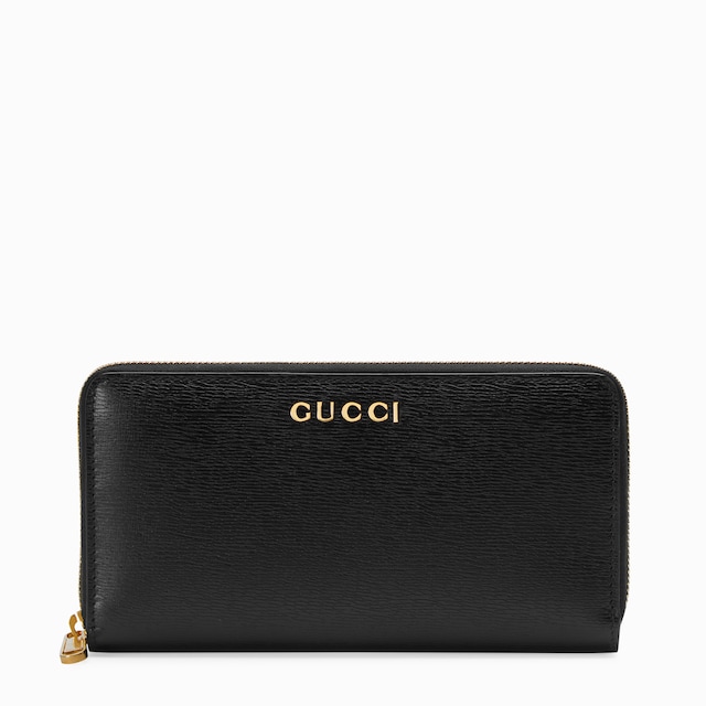 Zip around wallet with Gucci script