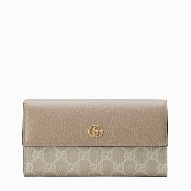 GG Marmont bi-colour continental wallet