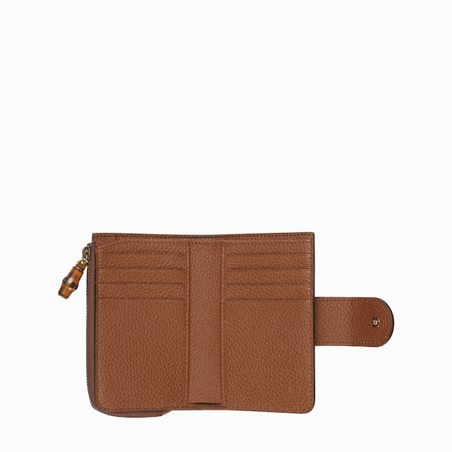 Medium Double G wallet with bamboo