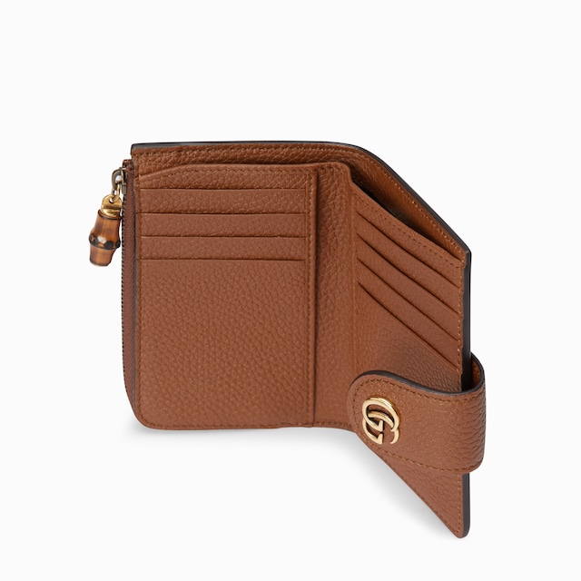 Medium Double G wallet with bamboo