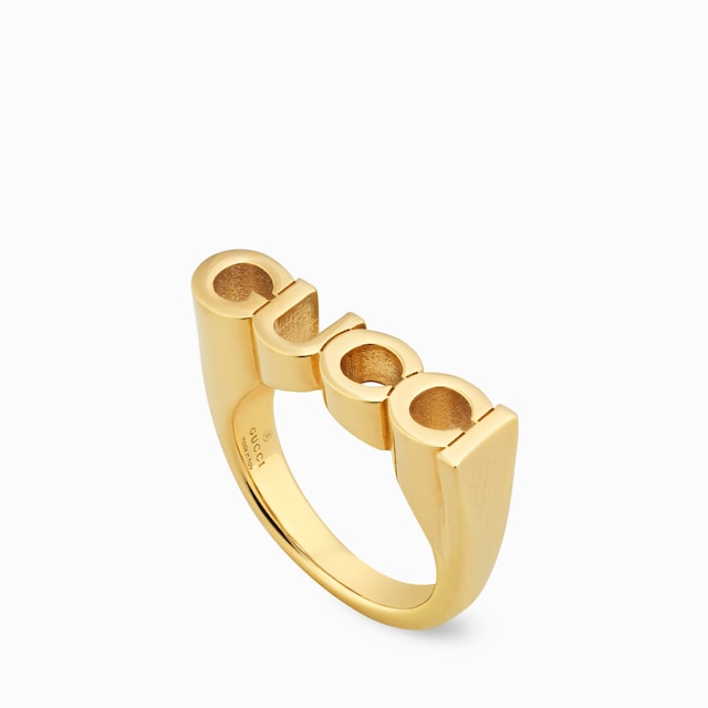  “GUCCI” ロゴ リング
