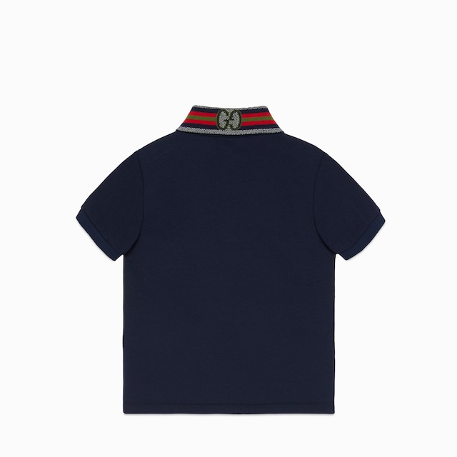 Children's cotton polo top with Web