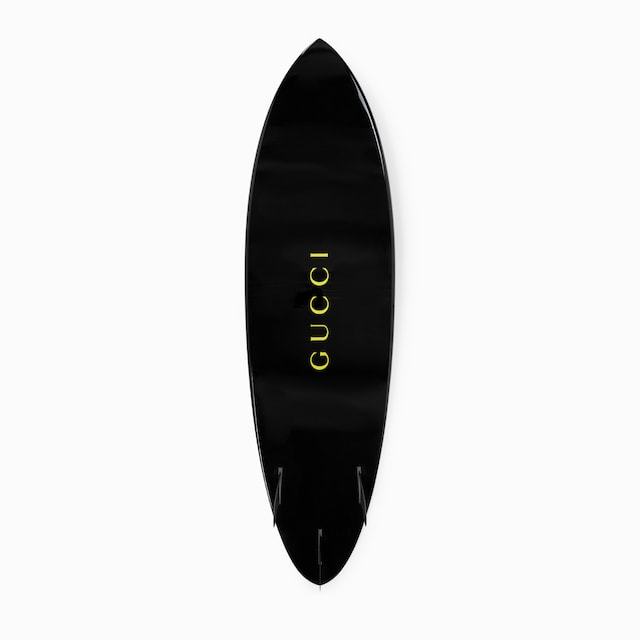 Gucci logo surfboard