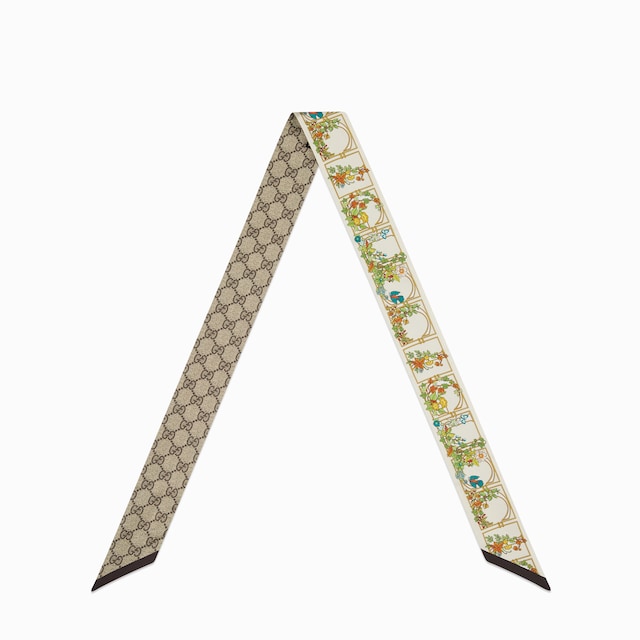 Printed silk ribbon