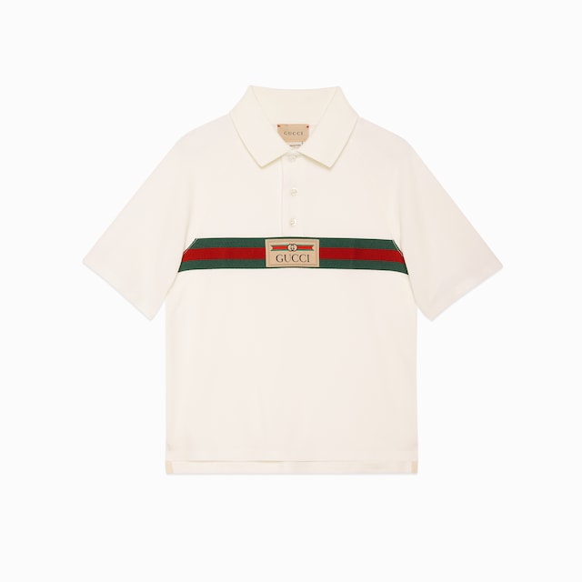 Children's cotton polo top with Web