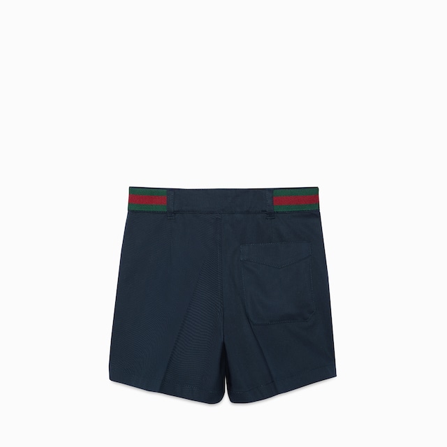 Children's stretch cotton shorts with Web