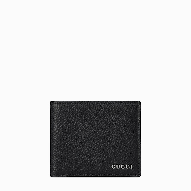 Portafoglio bi-fold con logo Gucci