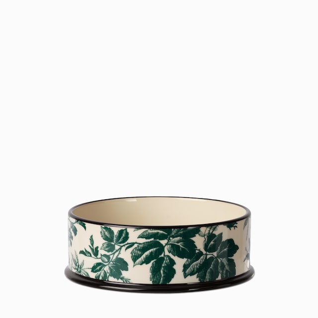 Large Herbarium print pet bowl