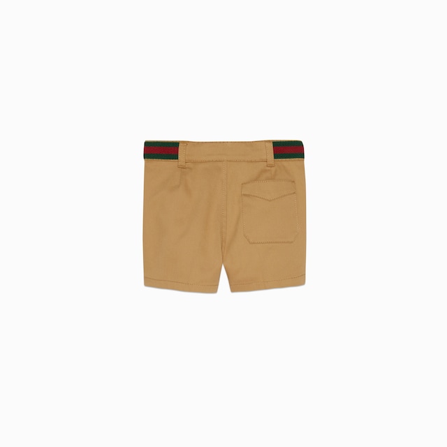 Baby stretch cotton shorts with Web