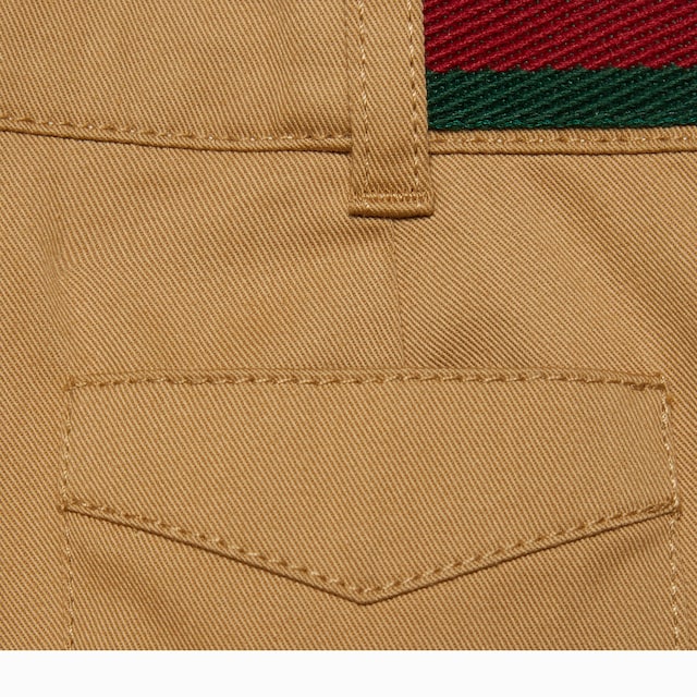 Baby stretch cotton shorts with Web
