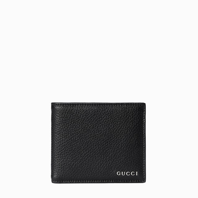Portafoglio bi-fold con logo Gucci