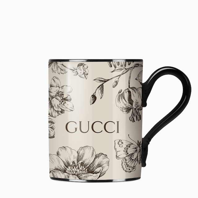 Gucci Flora Sketch print mug