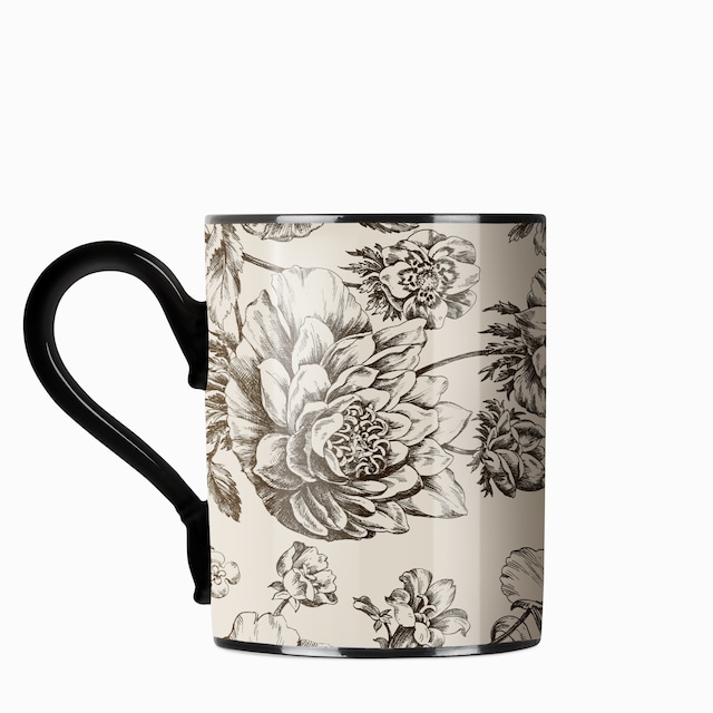 Gucci Flora Sketch print mug