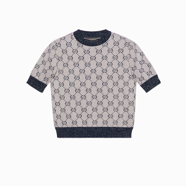 GG lamé jacquard top