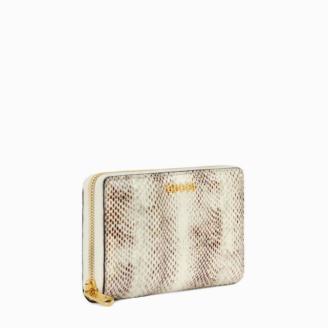GUCCI スクリプト パイソン ジップアラウンドウォレット