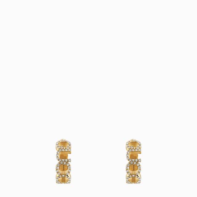 'GUCCI' letter hoop earrings