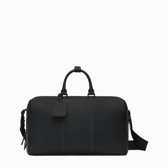 Rubber-effect medium duffle bag