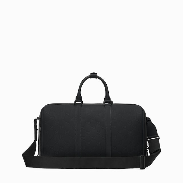 Rubber-effect medium duffle bag