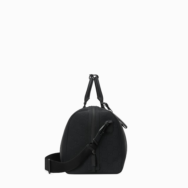 Rubber-effect medium duffle bag