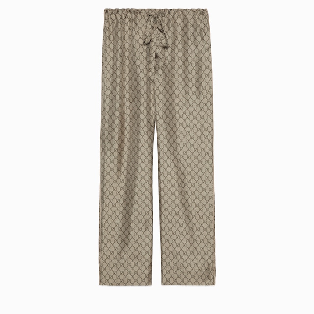 GG supreme print silk pant