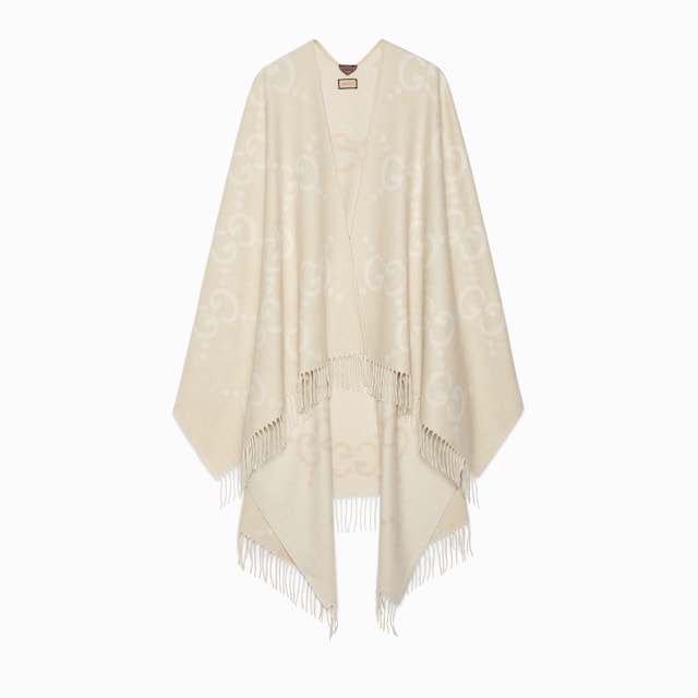 ★GUCCI ウールケープ　定価385,000円 ★ 805644_ZAQW0_1189_001_100_0000