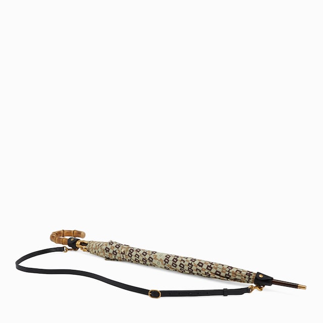 Paraguas de nylon con motivo Gucci Horsebit