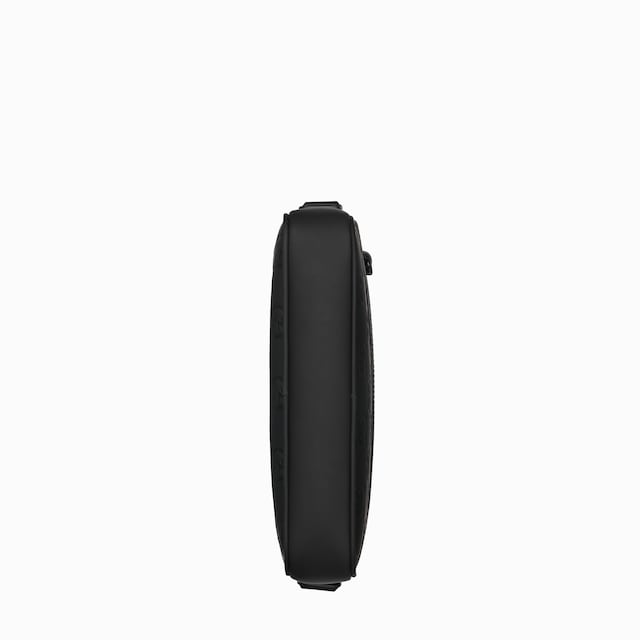 Rubber-effect small crossbody bag