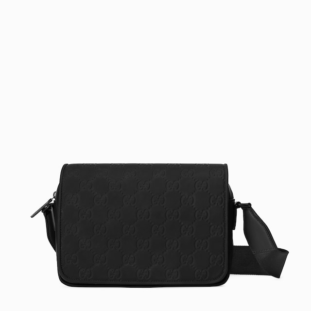 Rubber-effect medium messenger bag