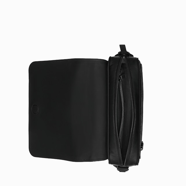 Rubber-effect medium messenger bag