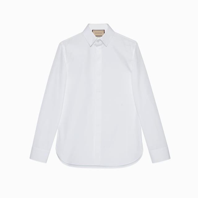 Cotton silk shirt with Double G